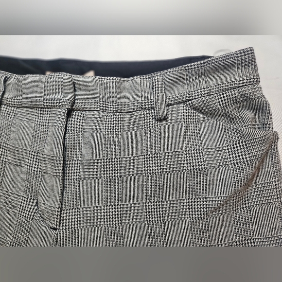 Philosophy Womens Black And White Plaid Straight Leg Button Up Pants Size 10 - Picture 3 of 12